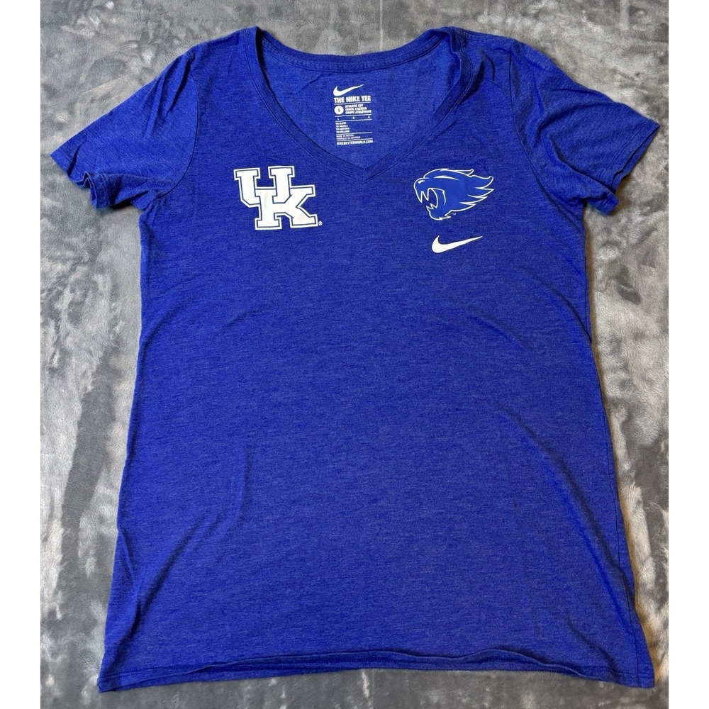 Kentucky Wildcats Shirt Womens Large Nike Athletic Fit UK